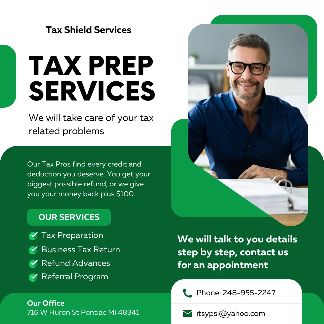 Tax preparation services information