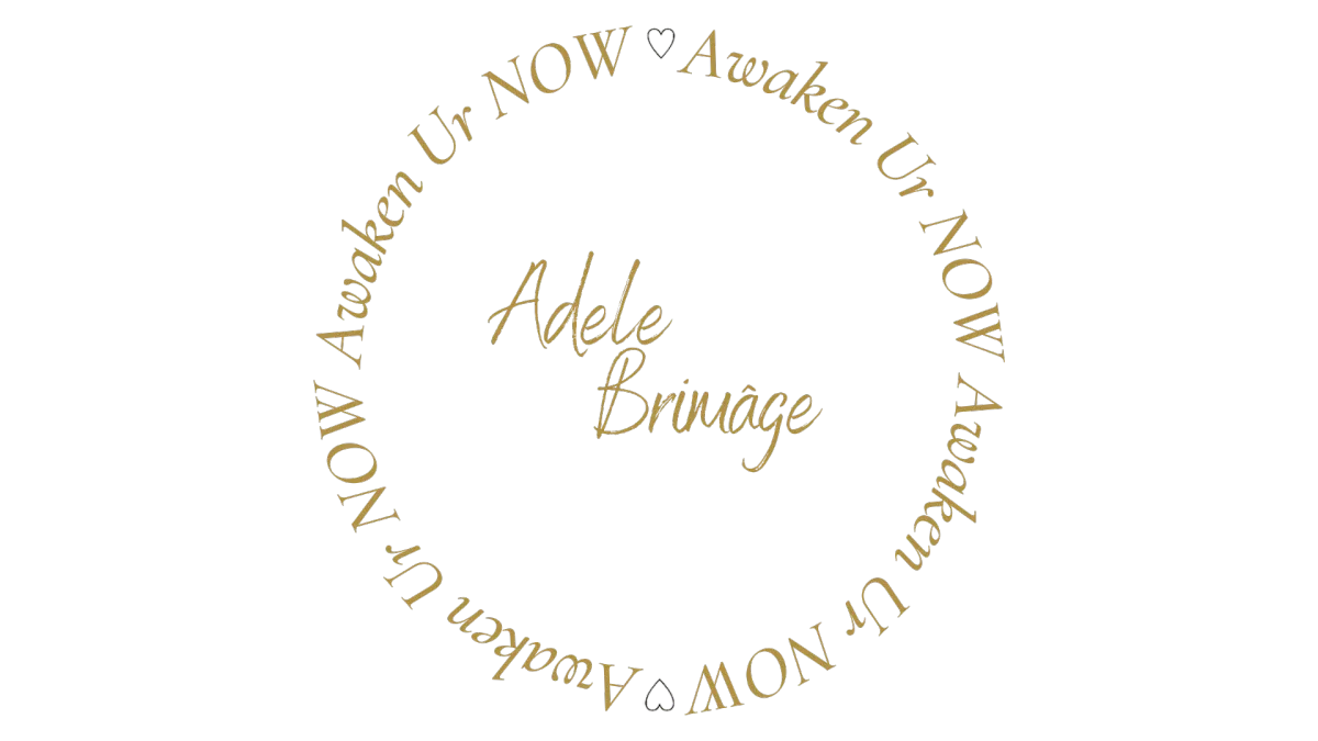 Brand Logo - Awaken Ur NOW in a circle - Adele Brimâge
