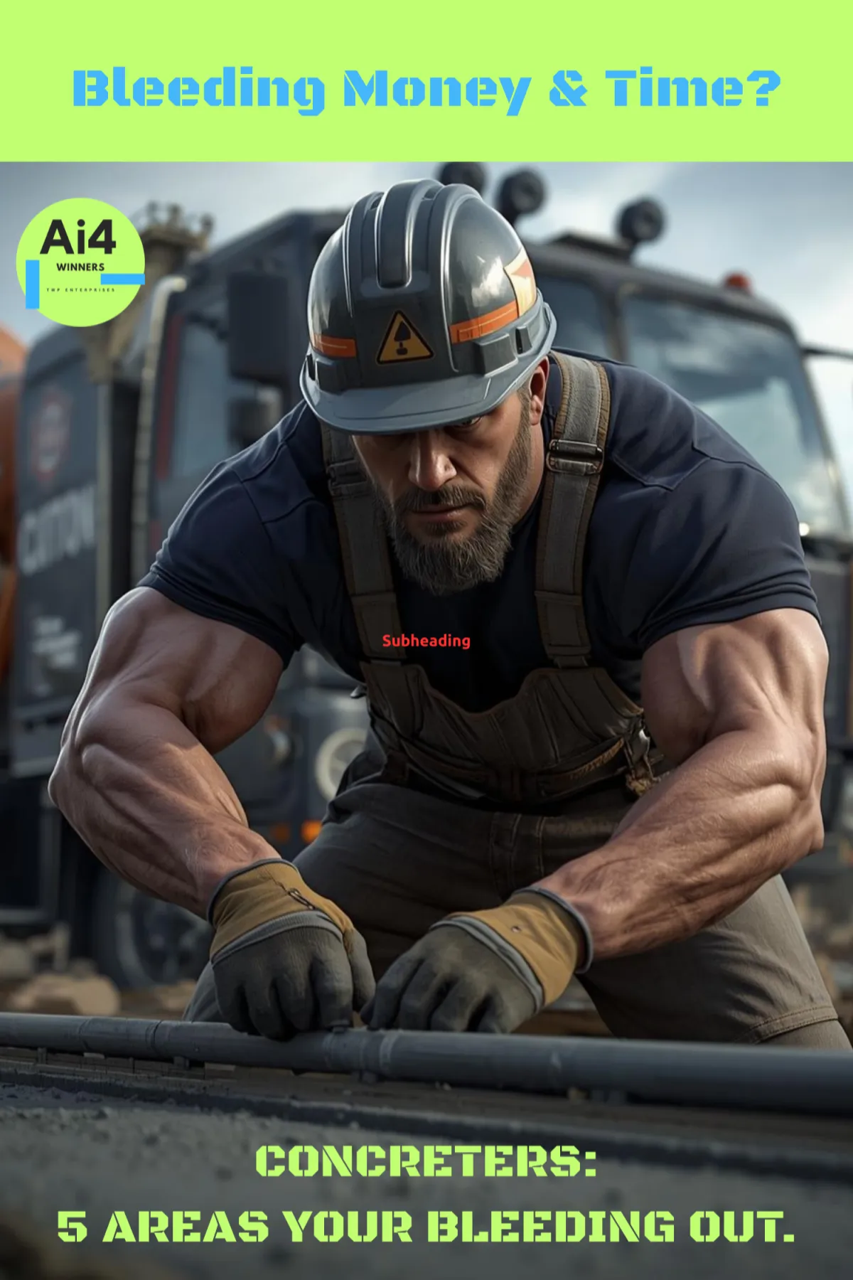 A concreter does the hard yards while AI takes care of the rest