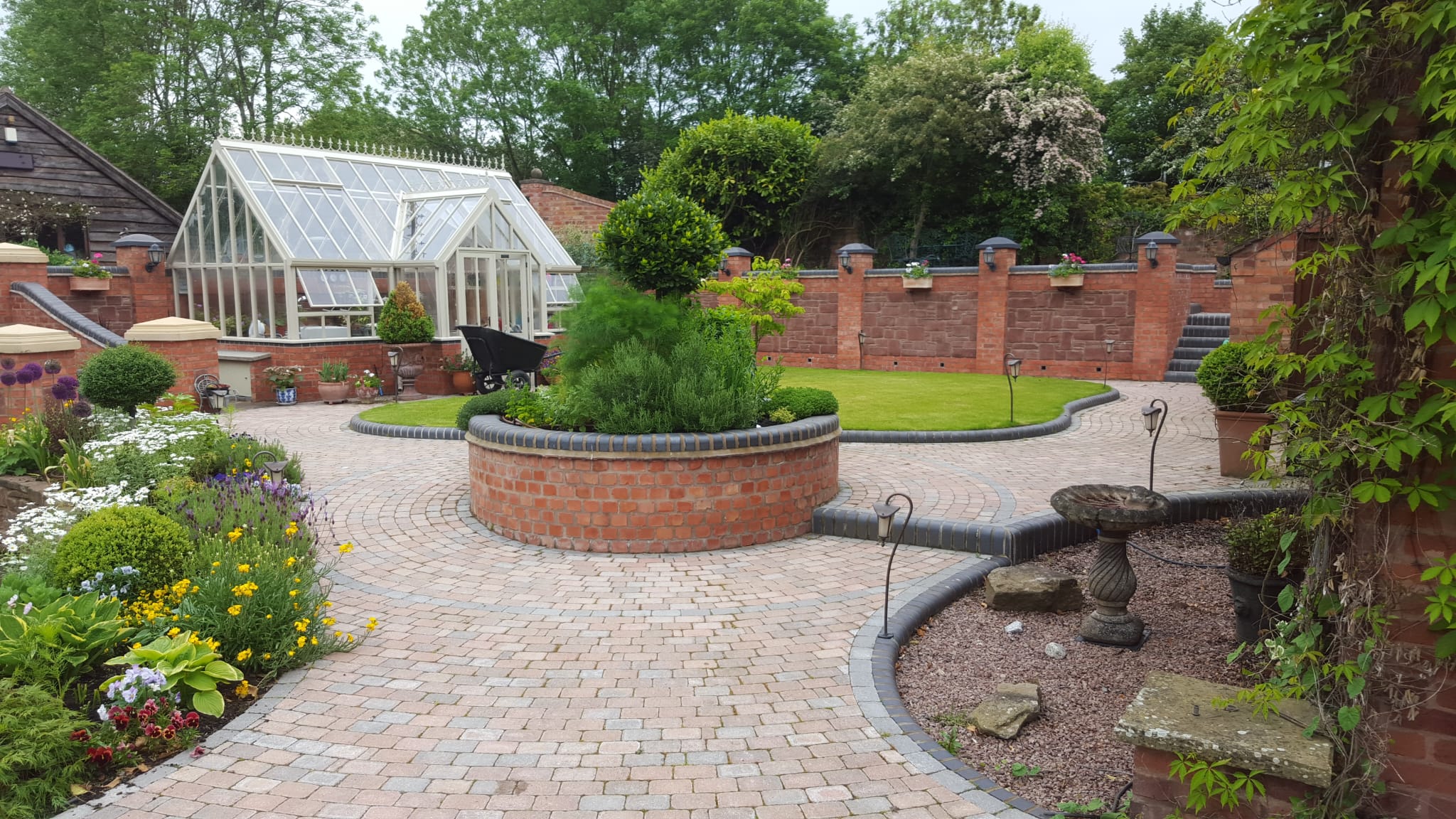 Garden design plan being laid out for a garden in Stourport on Severn