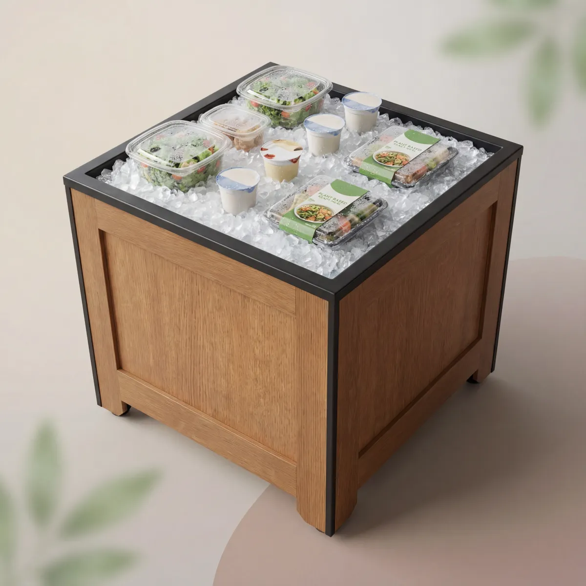 a display in a store filled with lots of fruit