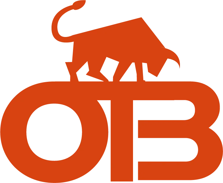 Iconic bull icon over the letters OTB