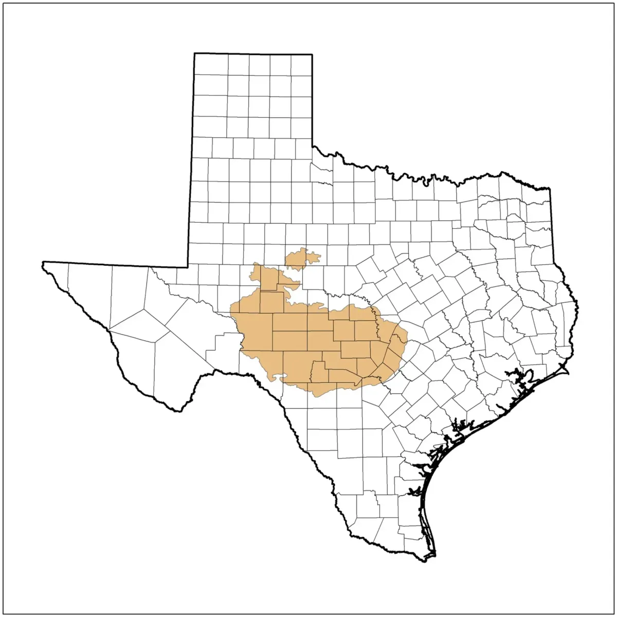 The Edwards Aquifer County Map