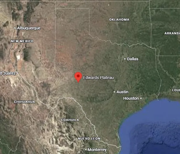 Edwards Plateau Map