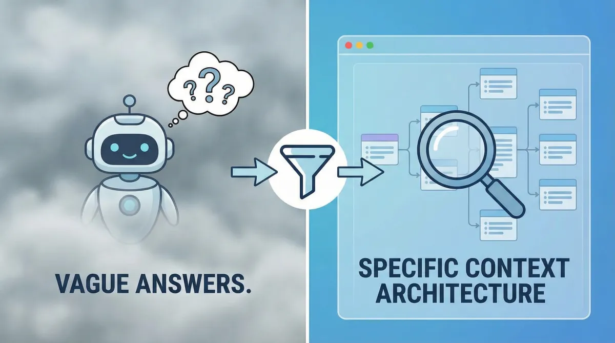 Why Your AI Gives Vague Answers — and How Specific Context Architecture Fixes It
