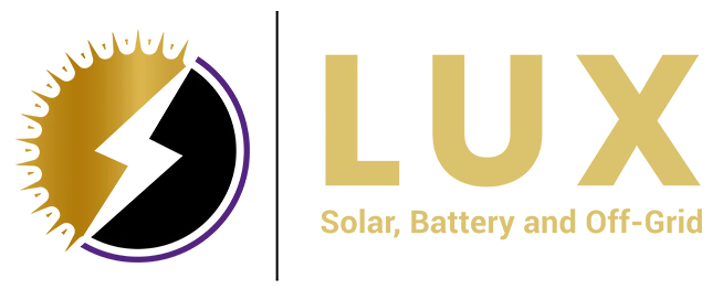 Lux Solar, Battery and Off-Grid Logo