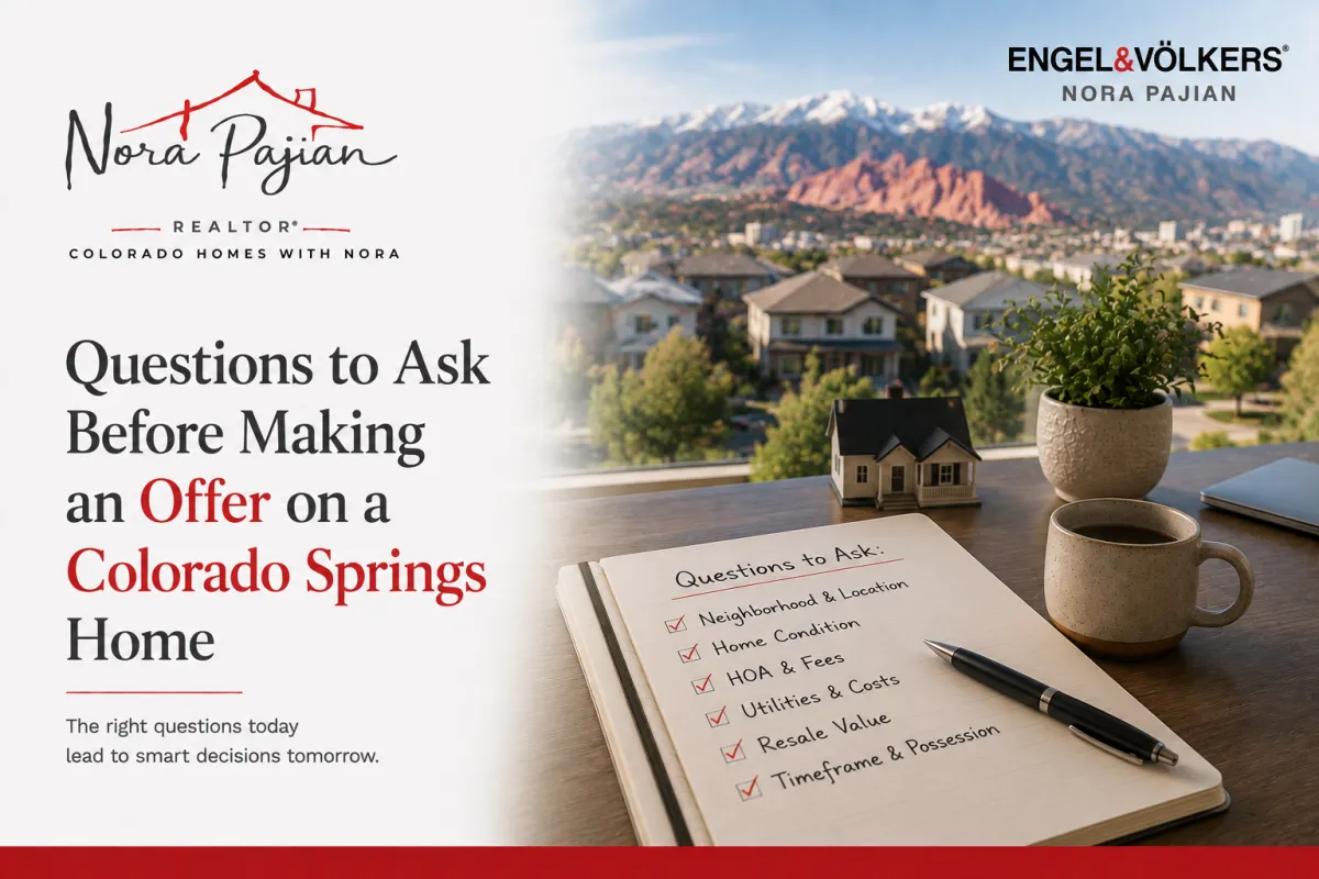 Buyer reviewing an offer on a Colorado Springs home