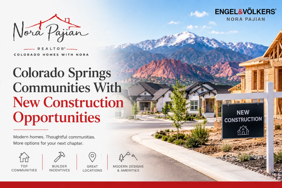 New construction homes in a Colorado Springs community