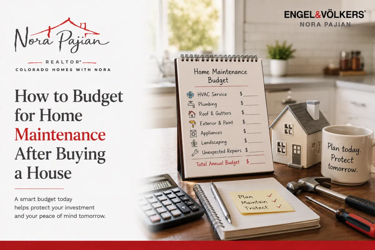 Homeowner planning a budget for home maintenance and repairs
