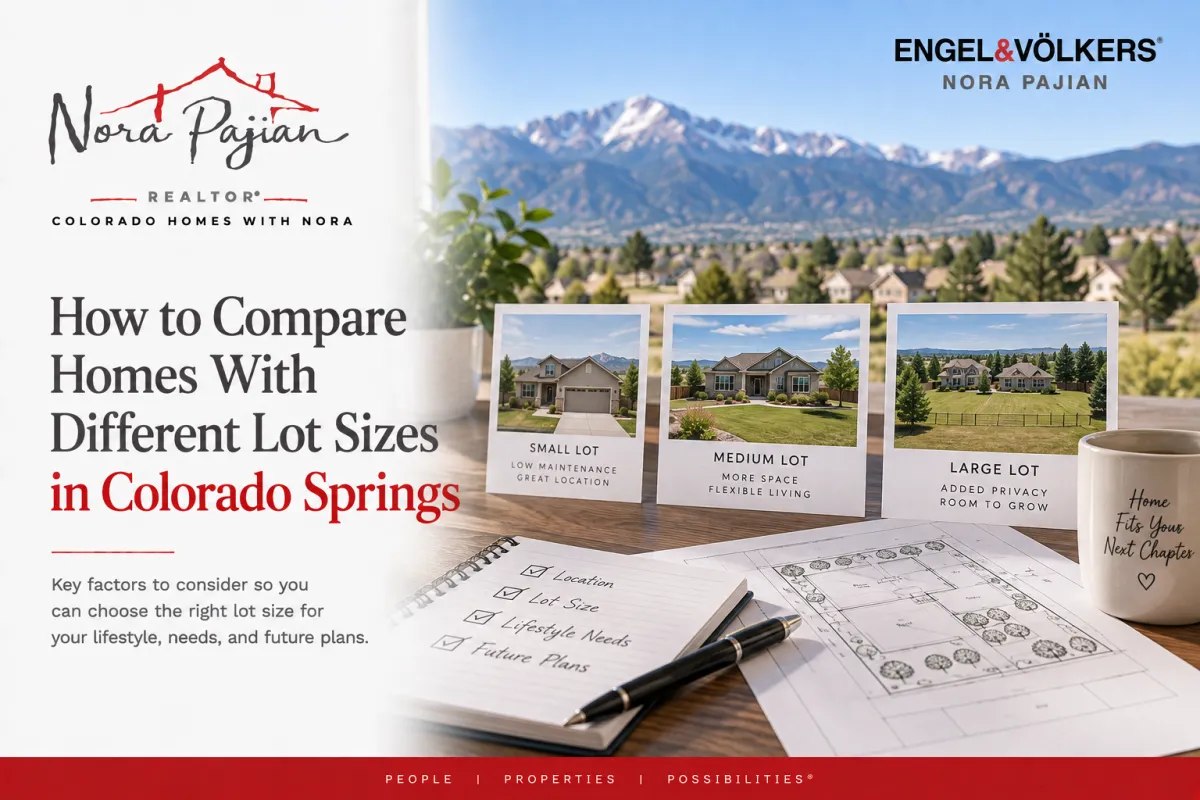 How to Compare Homes With Different Lot Sizes in Colorado Springs