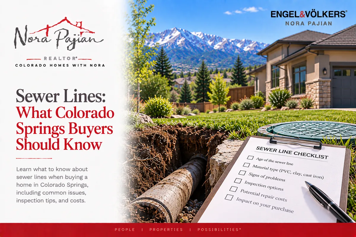 Colorado Springs home representing sewer line inspection considerations for homebuyers