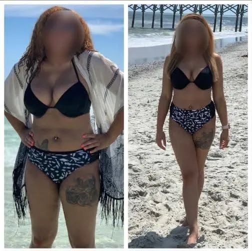 before and after of client 