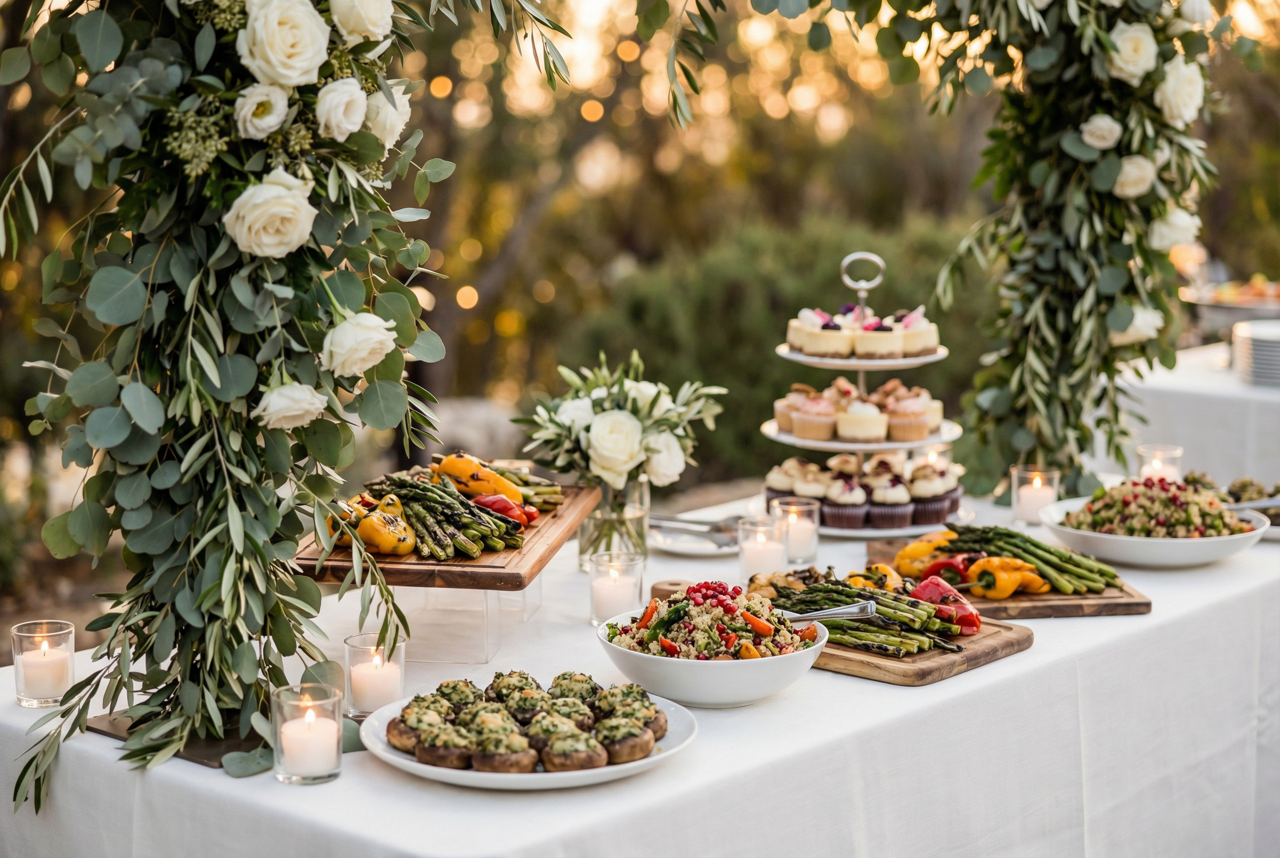 a white plate topped with a salad and shrimp