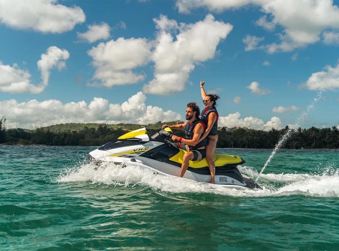 Luquillo Beach 30 Minute Guided Jet Ski Ride, Encanto Puerto Rico, Jaded Realty Group, Puerto Rico, shorefront villas, vacation rentals,  exclusive travel club, San Juan, Rincon, Manati