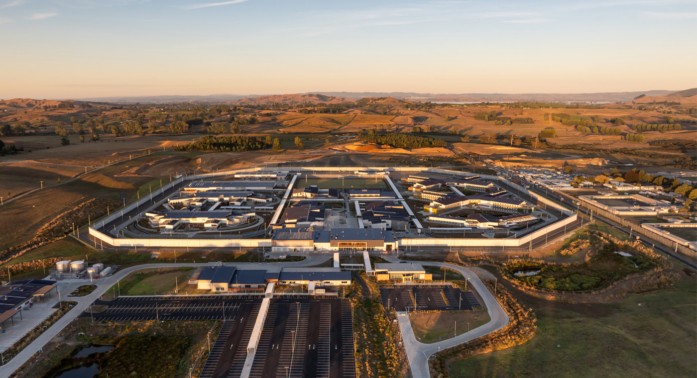 Waikeria Prison scaffolding