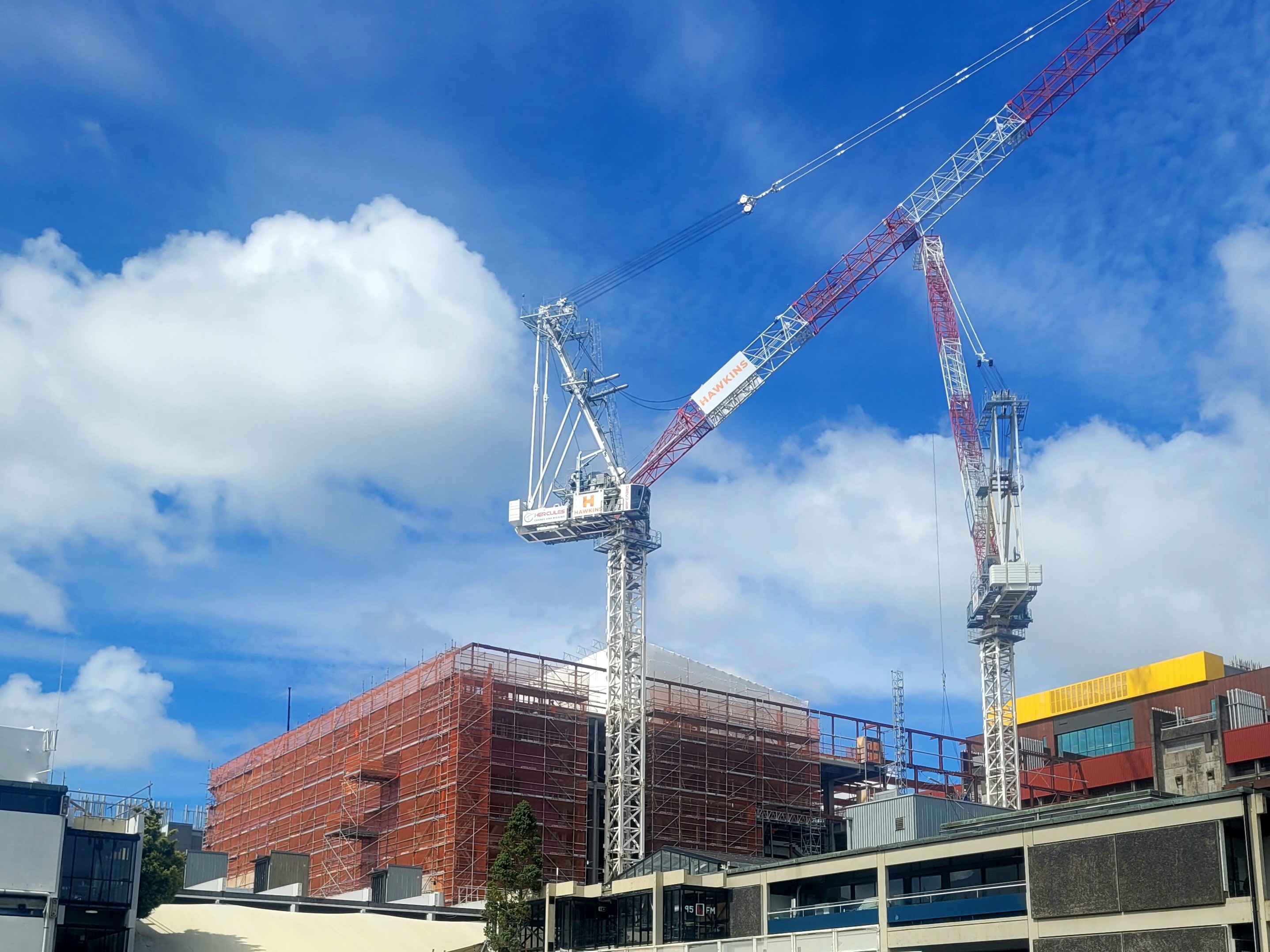 University of Auckland Recreation & Wellness Centre scaffolding