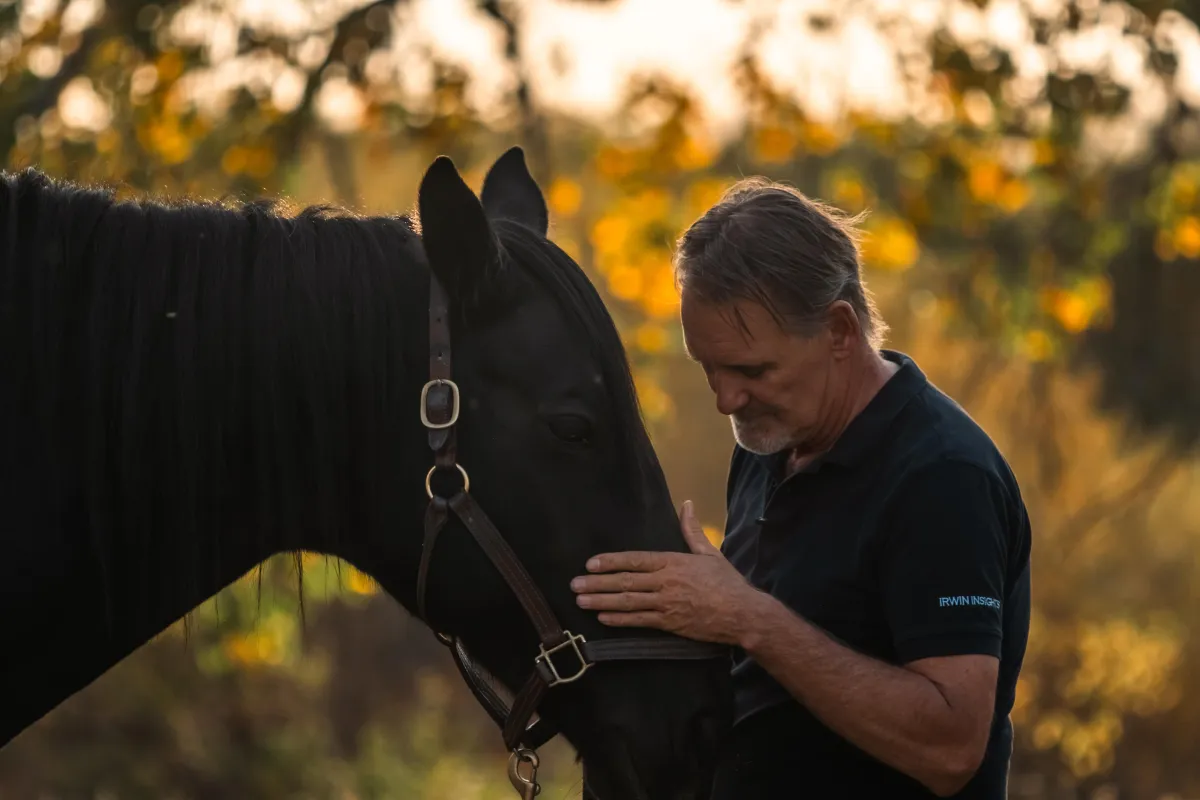Portrait of Emily Hart with horse