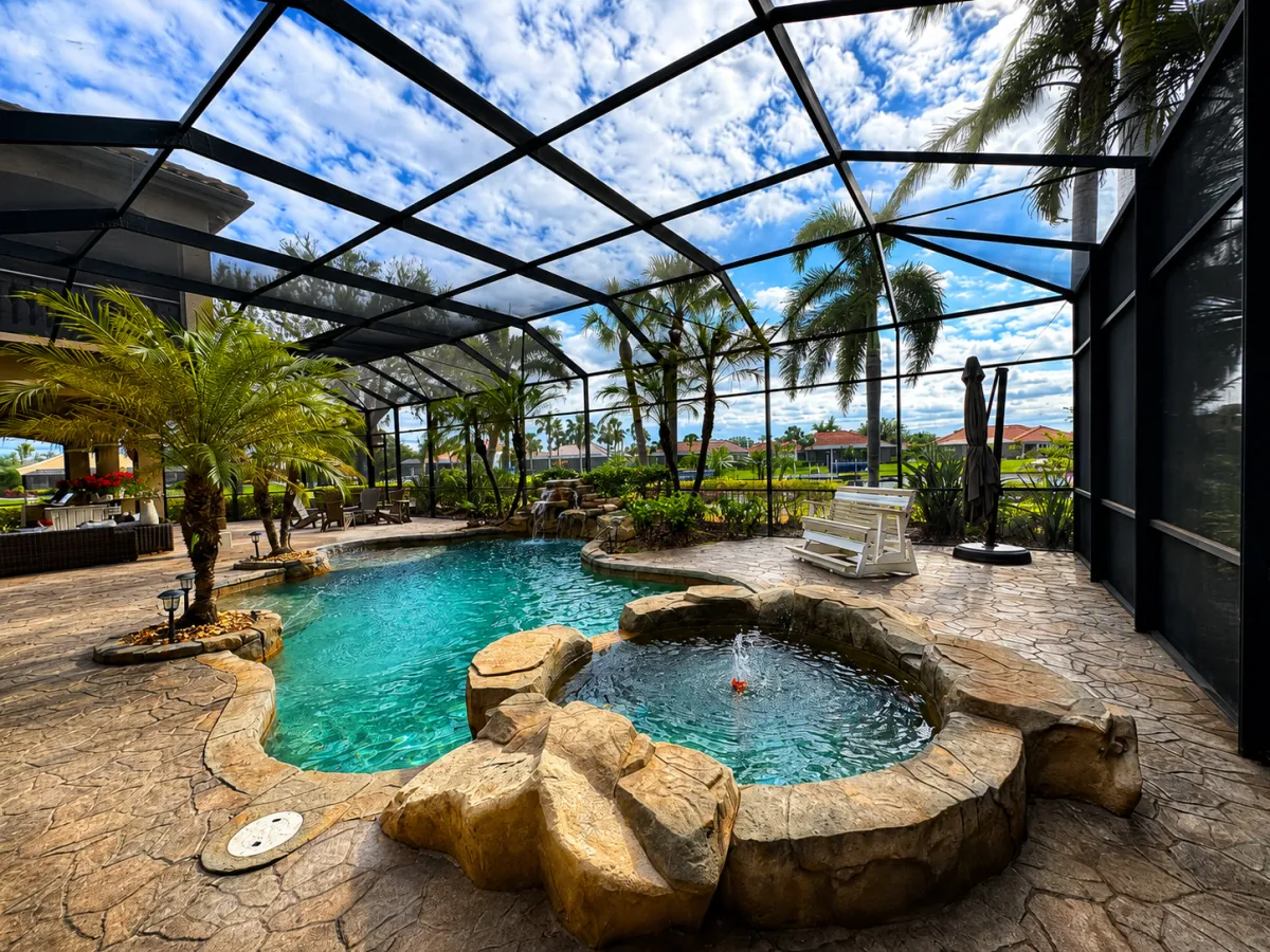 Modern Pool Screen Enclosure For Outdoor Living In Central Florida