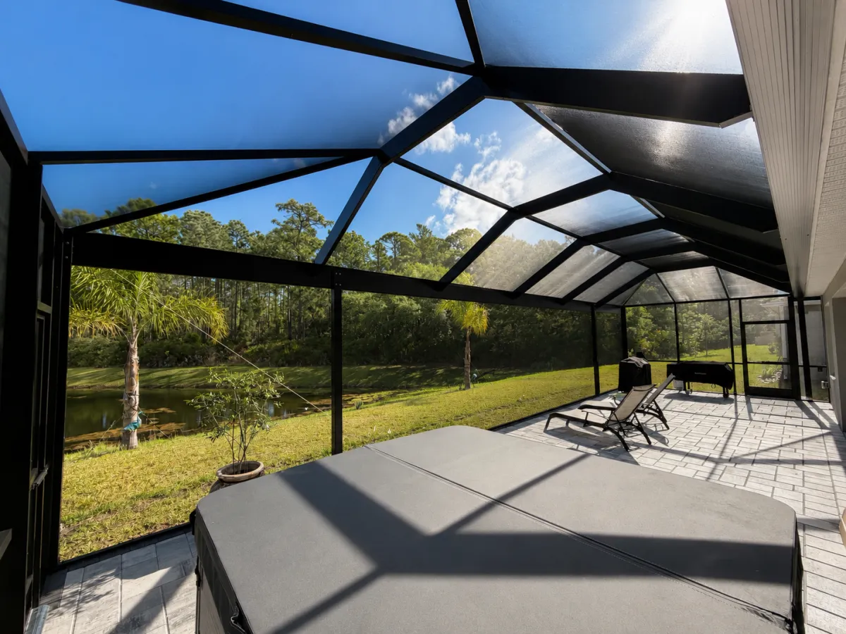 Premium screen pool enclosure installation for comfortable outdoor living in Florida