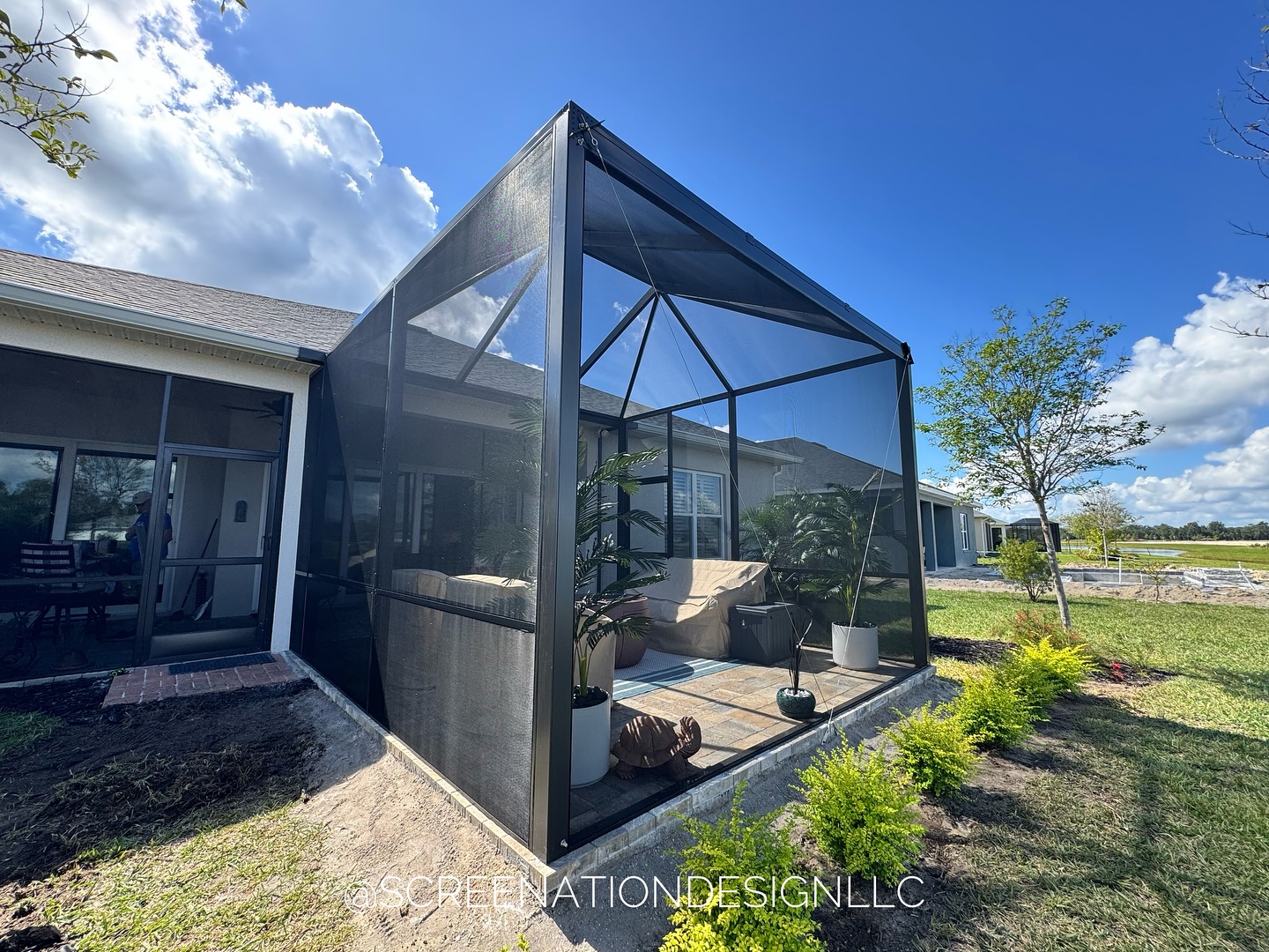 Modern outdoor patio cover installation in Dr Phillips Florida