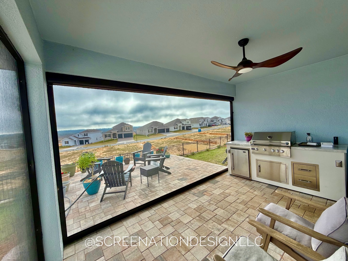 Custom Motorized Screen Installation In Orlando Florida