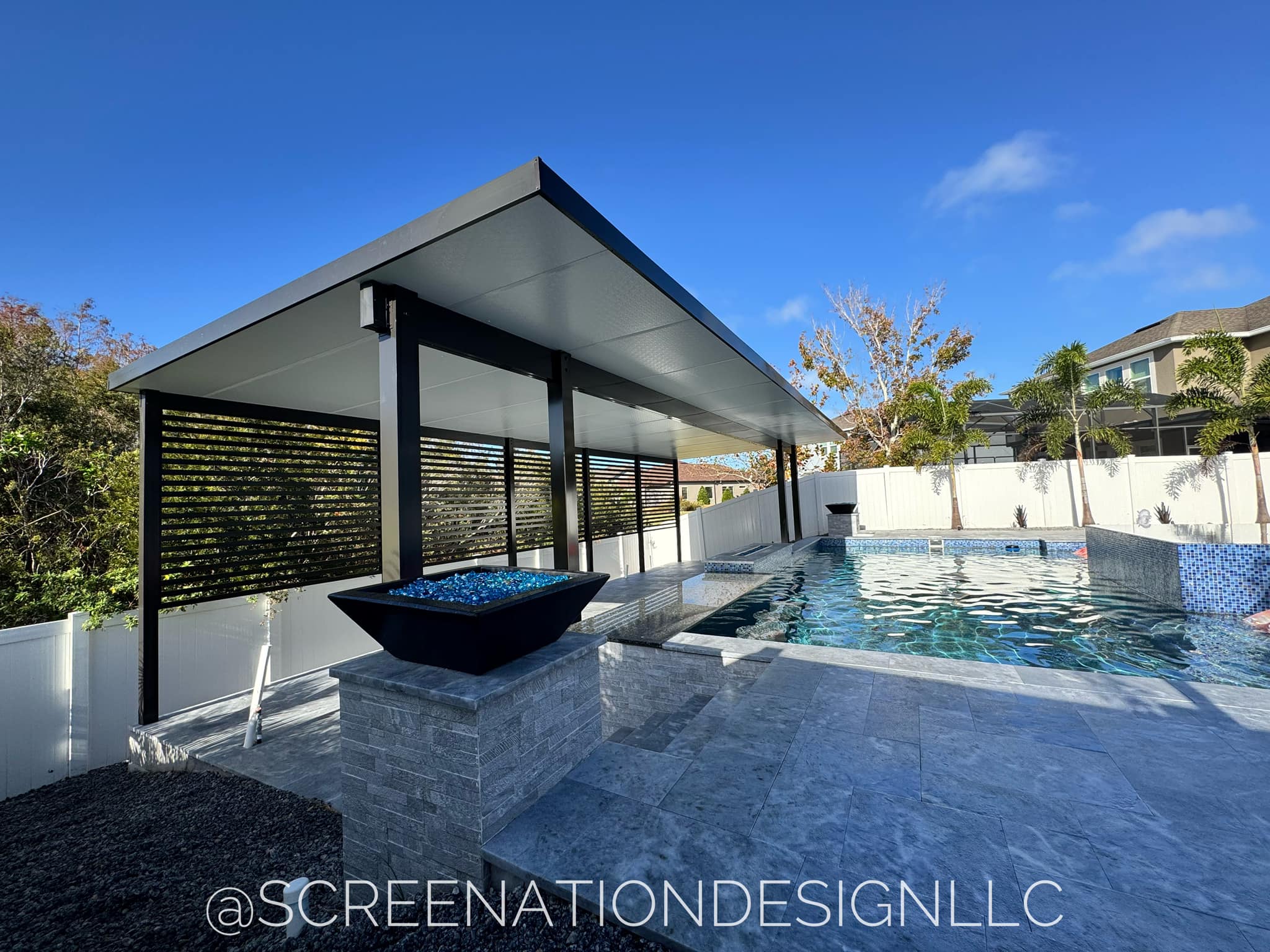 Modern lanai and outdoor patio project in Orlando FL