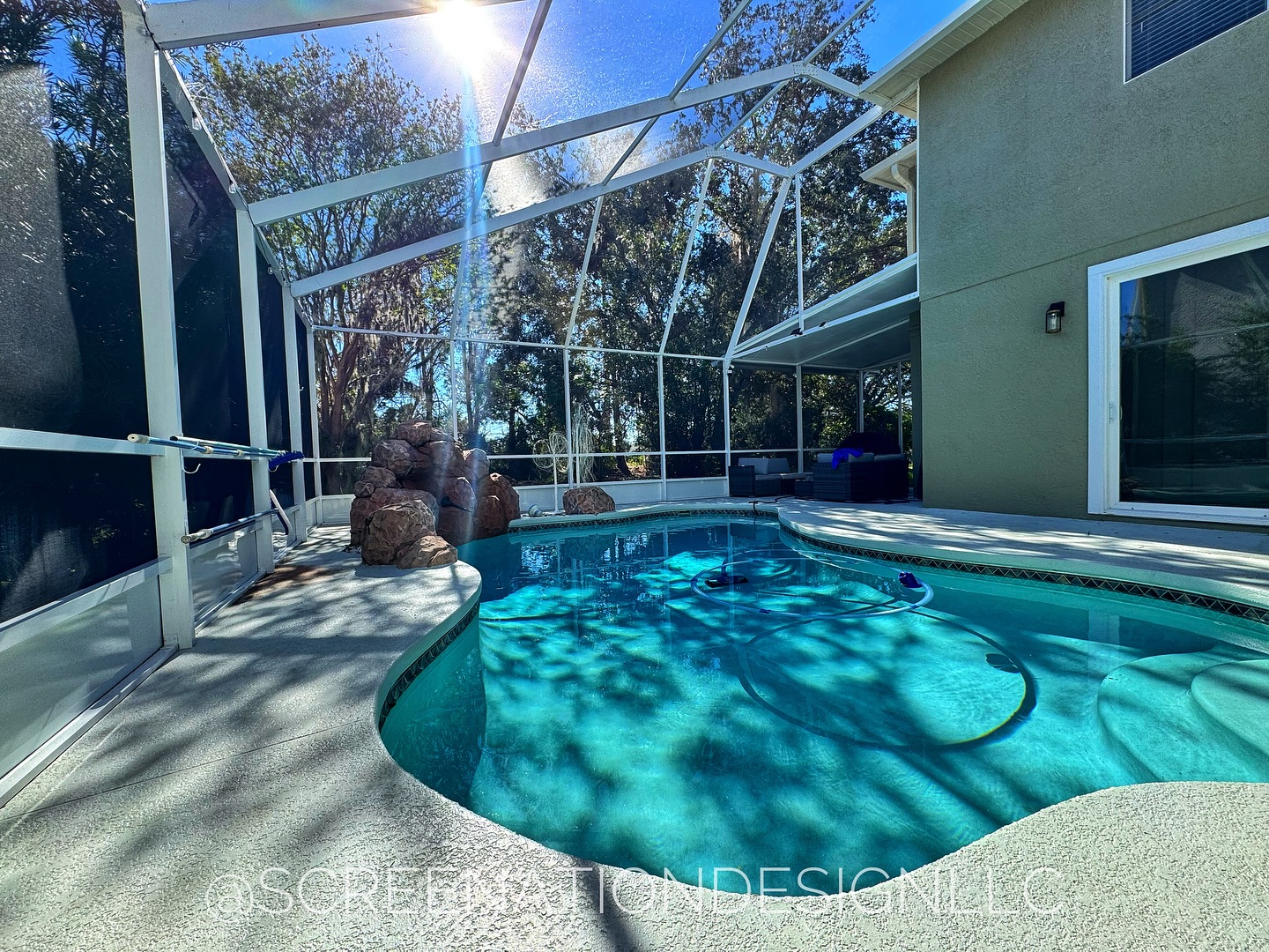Premium screened pool enclosure in Daytona Beach Florida