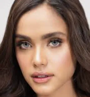 Portrait of woman sharing positive testimonial about marketing automation success.