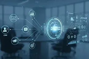 Visualization of connected marketing and sales systems unified under one automation platform.