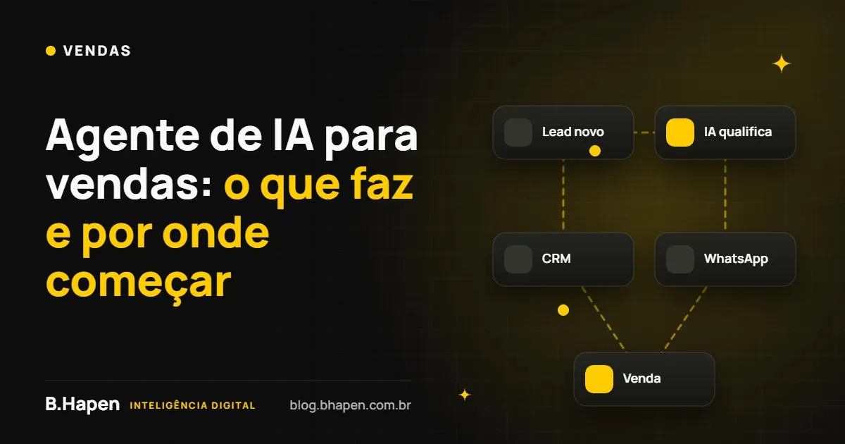 Agente de IA para vendas: o que faz e por onde começar