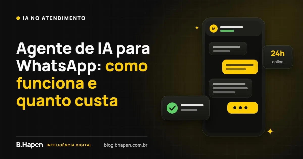 Agente de IA para WhatsApp: como funciona e quanto custa