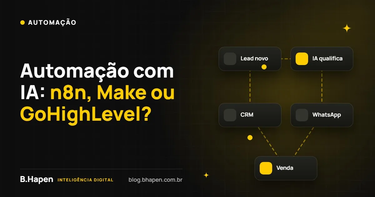 Automação com IA: n8n, Make ou GoHighLevel?