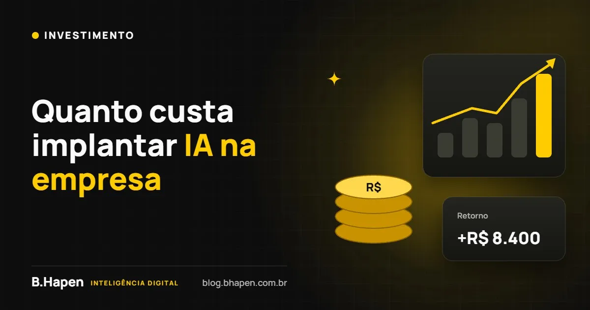 Quanto custa implantar IA na empresa