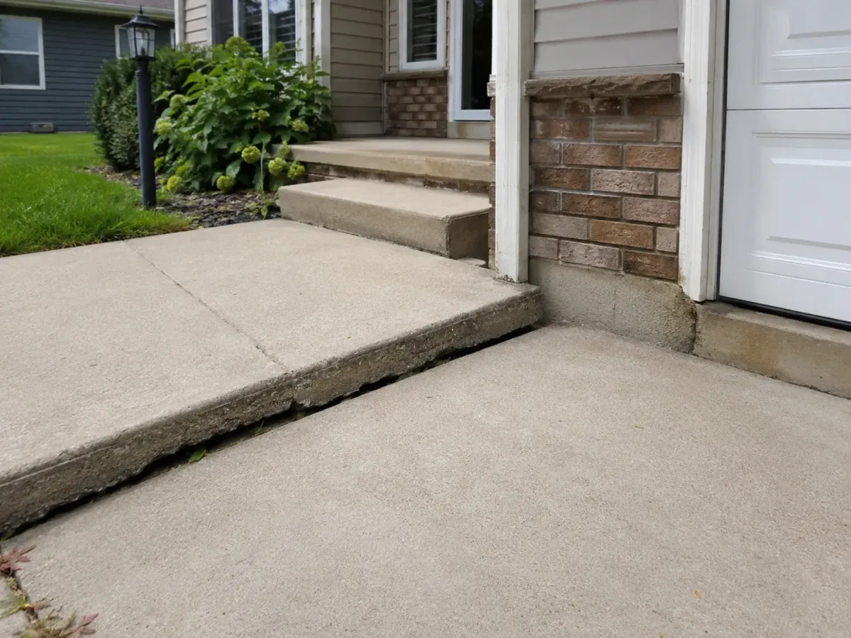 Open Joints and Water Entry under the concrete slab walkway