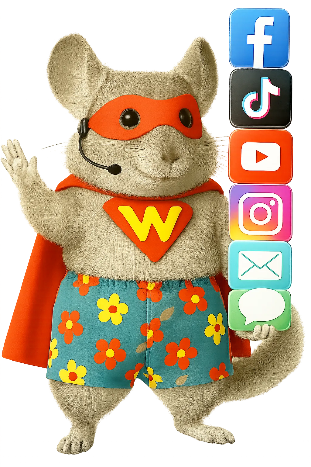 Illustration of business owner celebrating growth from the best account management software.