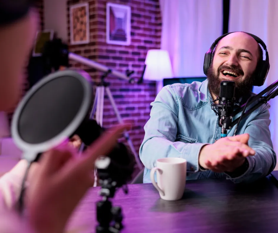 affiliate marketing person talking into camera