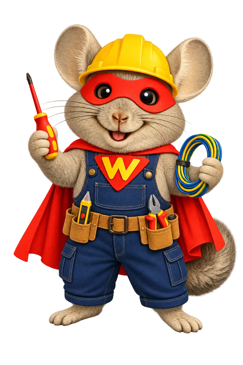 WinChilla electrician mascot representing CRM for electricians.