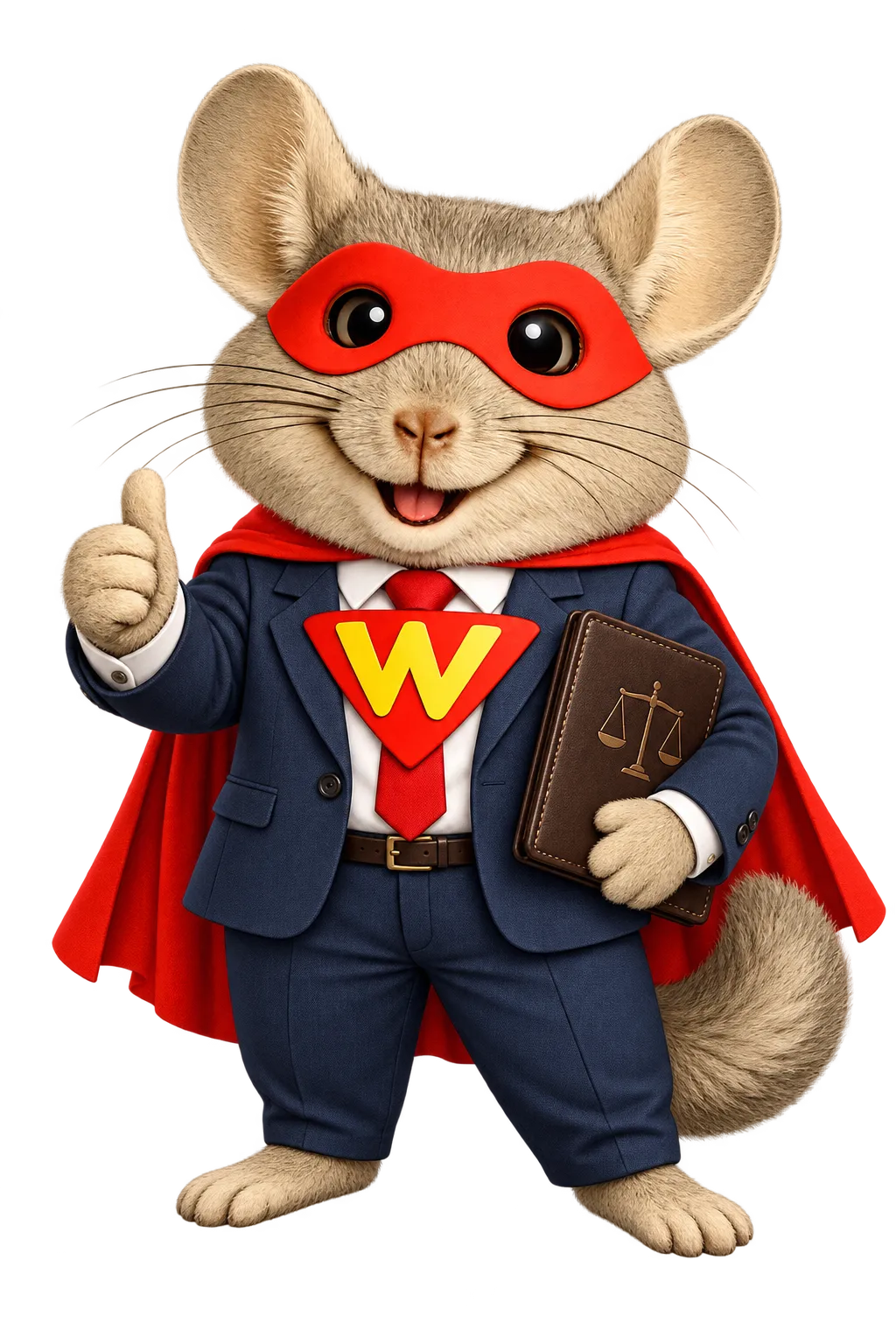 WinChilla lawyer mascot representing law firm CRM