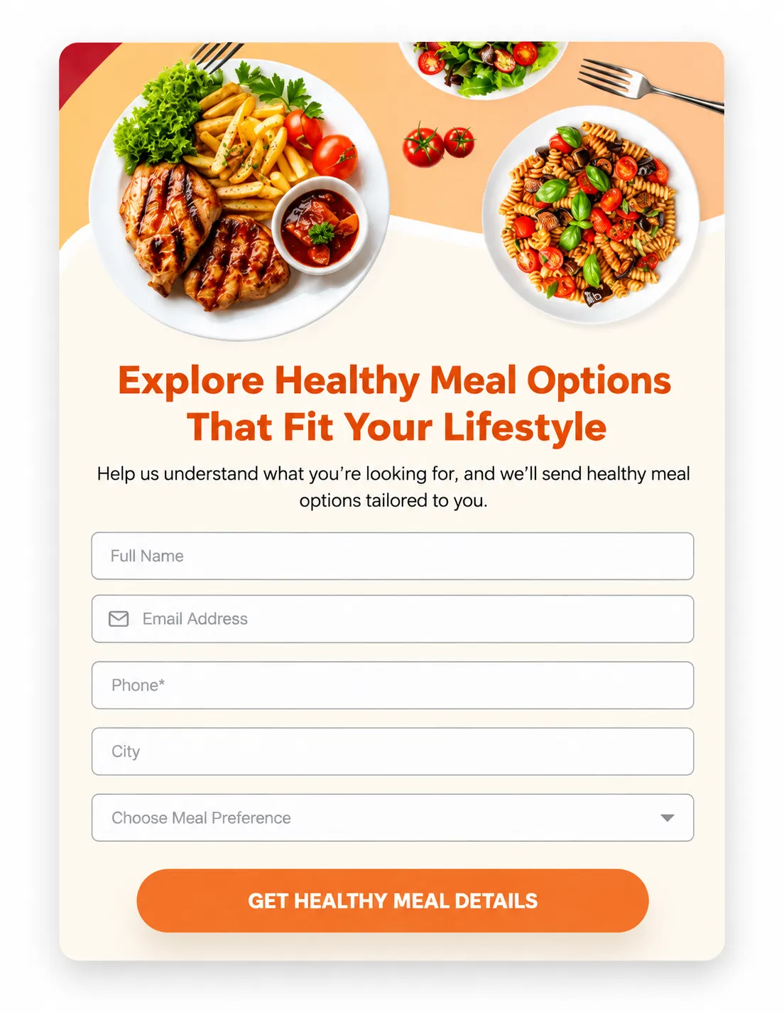 Drag-and-drop funnel builder illustration showing landing page design, lead funnel customization, and visual funnel CRM tools.