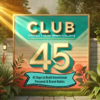 Image of a sign with Club 45 written on it - to invite them to join the club