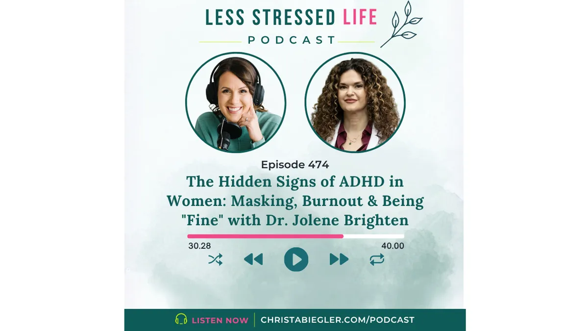 The Hidden Signs of ADHD in Women: Masking, Burnout & Being "Fine" with Dr. Jolene Brighten