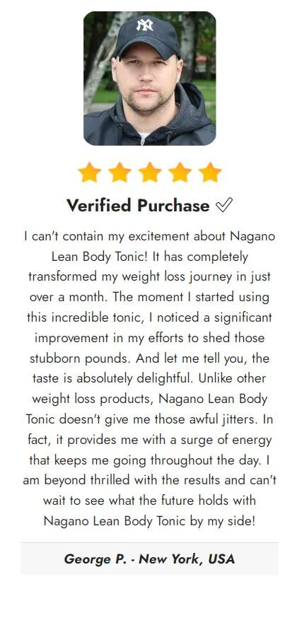 Nagano Lean Body Tonic review 1