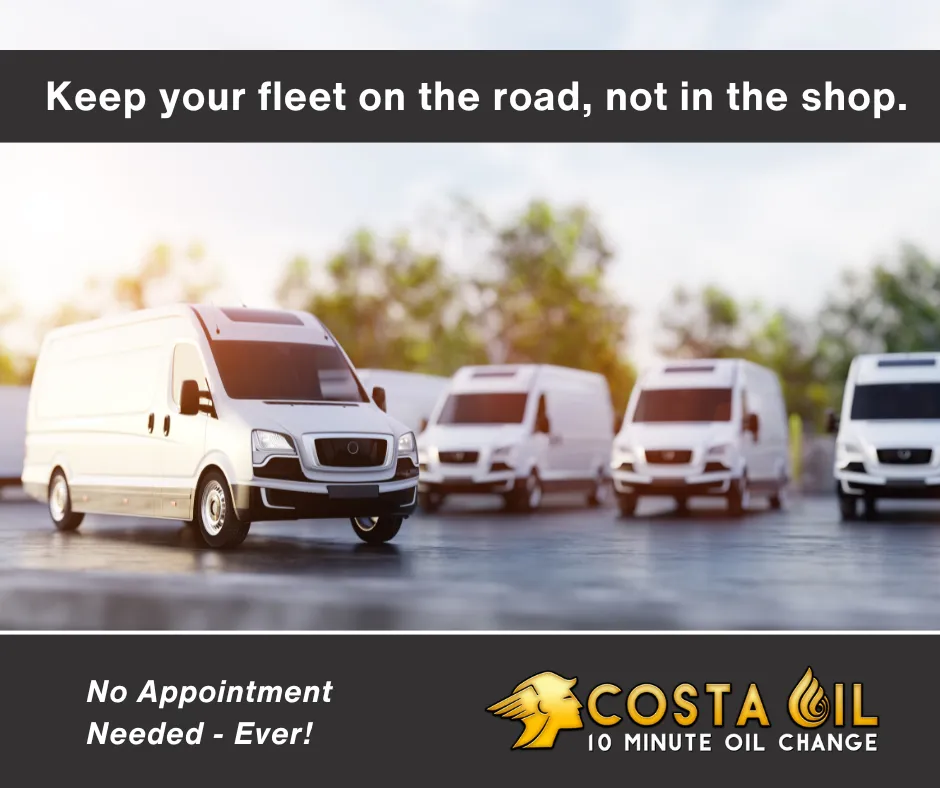 fleet vehicle oil change in San Antonio TX