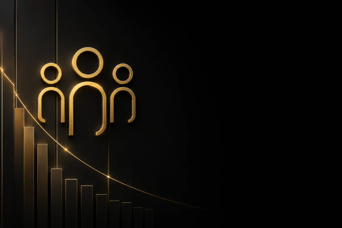 Sleek abstract financial technology interface