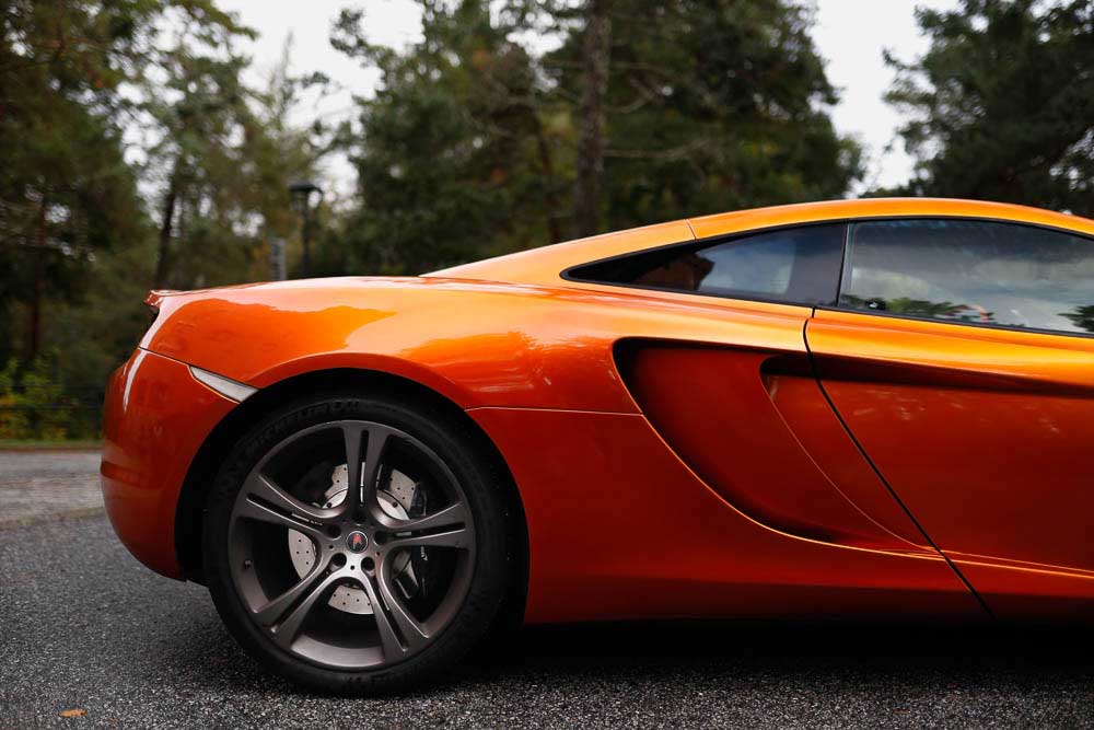 The right end of a Mclaren mp4-12c