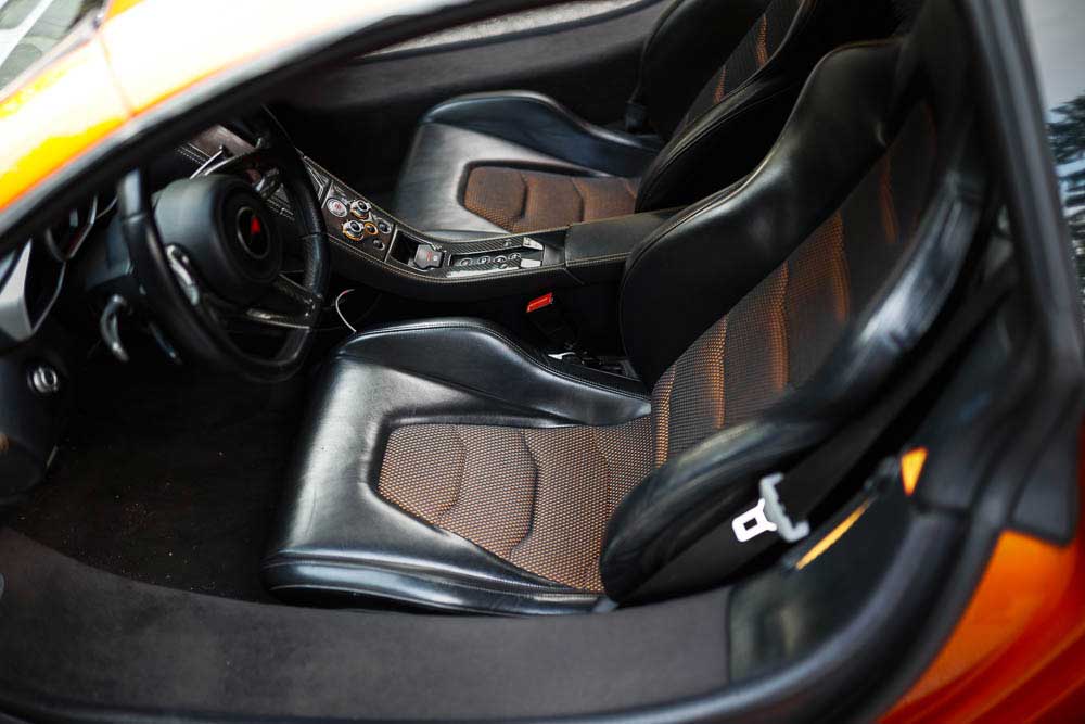 The seats on  Mclaren mp4-12c