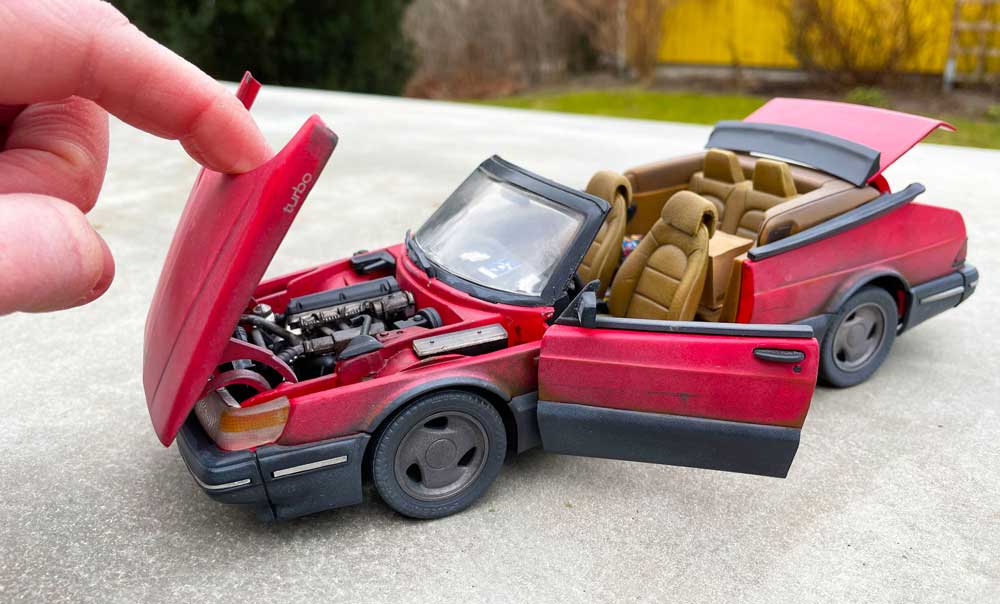 saab 900 cab - weathering sandund art