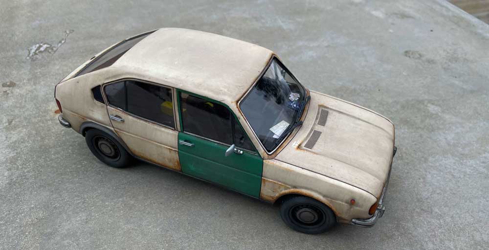 Alfa sudd model 1:18 made y Sandlund art