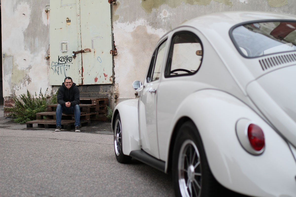 micke and his cal look beetle 