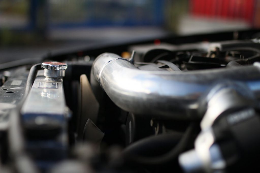 the radiator in a nissan r 34